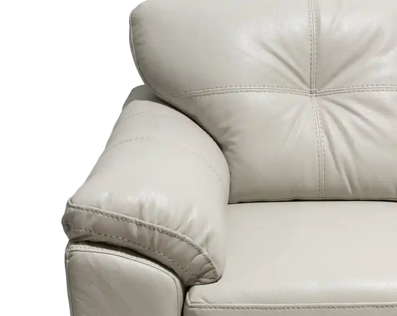 42 Leather-Look Fabric Chair with Removable Seat Cushion and Tufting