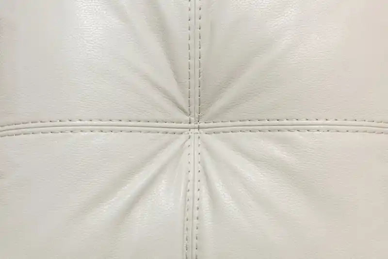 63 Leather-Look Fabric Loveseat with Removable Seat Cushions and Tufting