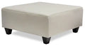 Made in Canada Addison 37 Leather-Look Ottoman