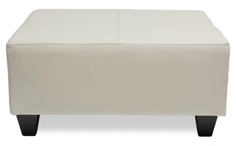 37 Leather-Look Ottoman
