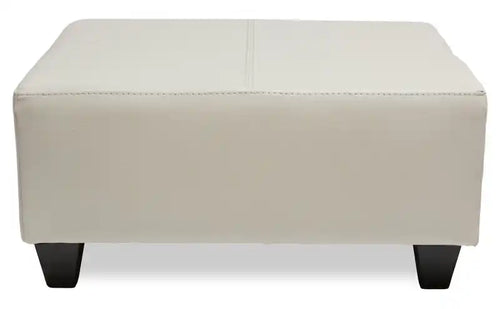 37 Leather-Look Ottoman