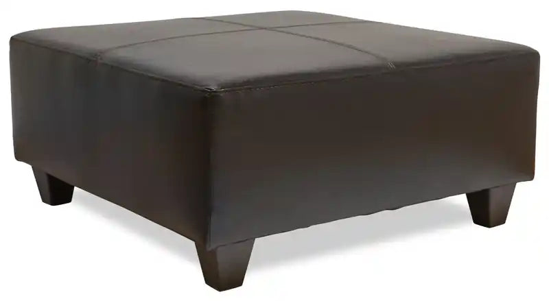 37 Leather-Look Ottoman