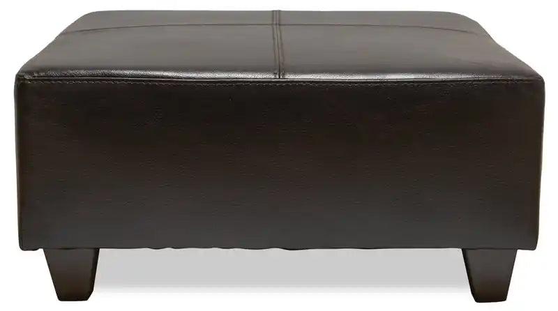 37 Leather-Look Ottoman
