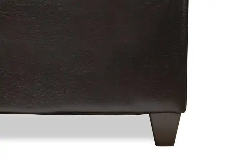 37 Leather-Look Ottoman