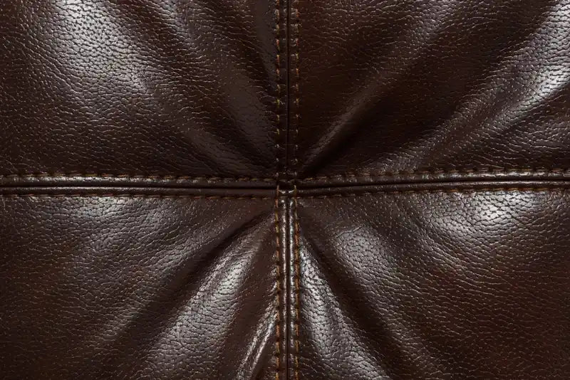 63 Leather-Look Fabric Loveseat with Removable Seat Cushions and Tufting