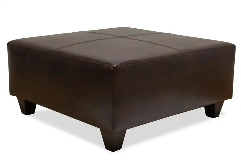37 Leather-Look Ottoman