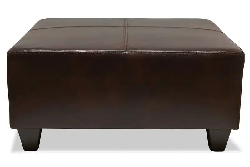 37 Leather-Look Ottoman