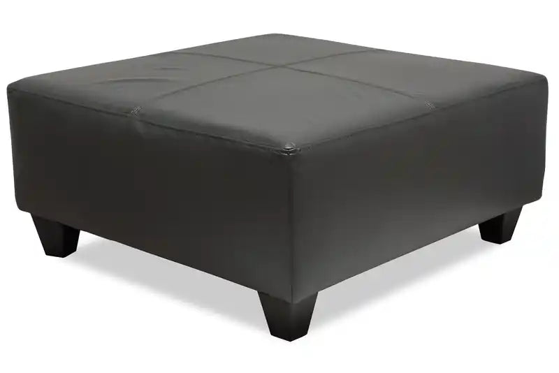 37 Leather-Look Ottoman