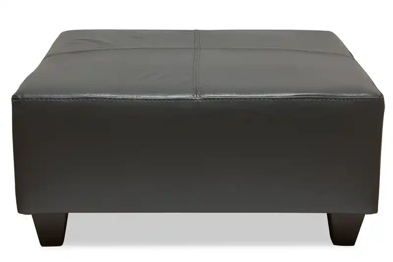 37 Leather-Look Ottoman