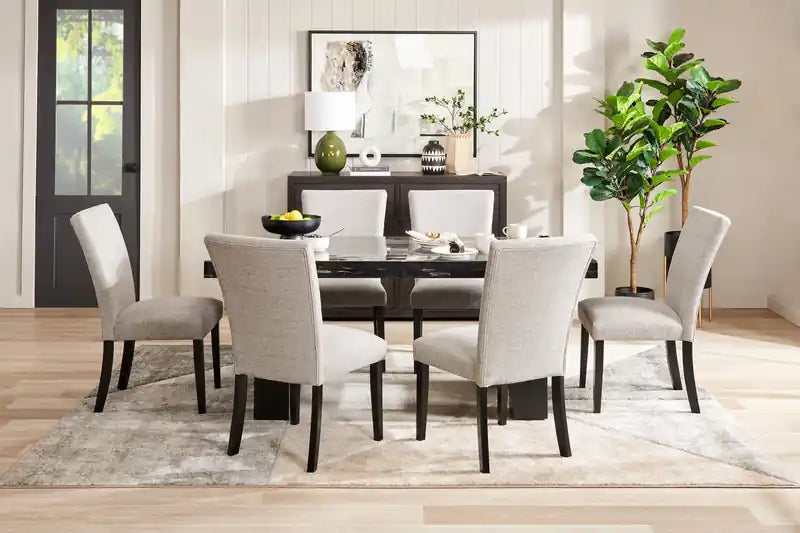 Dining Chair with Polyester Fabric