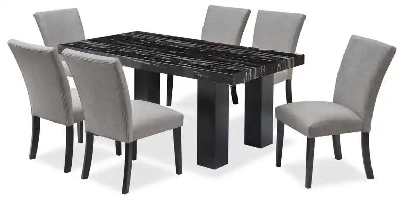 Dining Chair with Polyester Fabric
