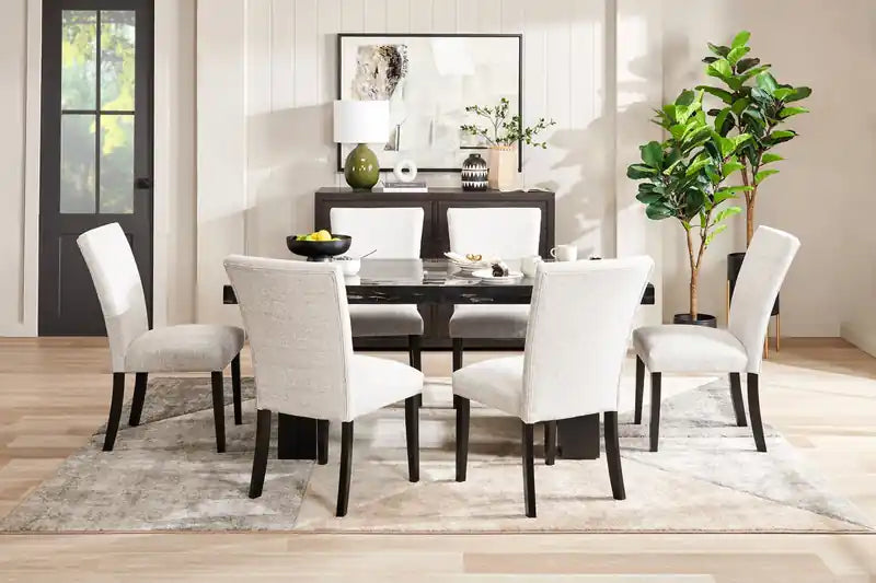 Dining Chair with Polyester Fabric