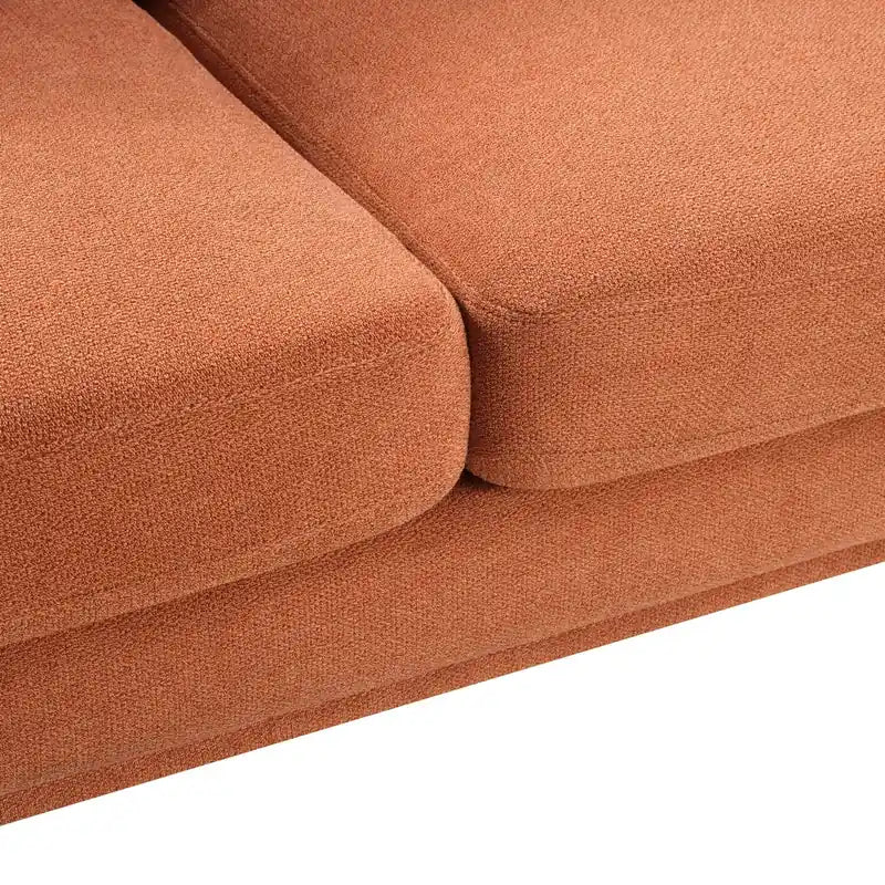 57 Fabric Loveseat with Tufted Back Cushions