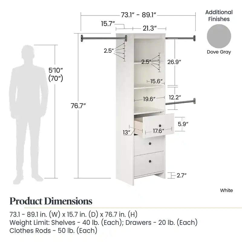 Beckett Closet Storage Organizer
