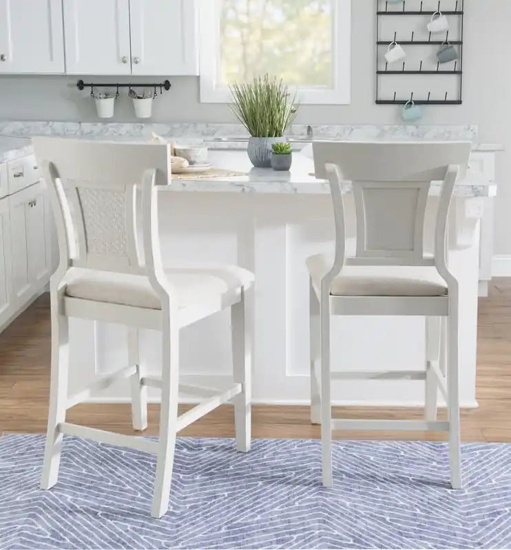 Fabric Counter-Height Stool