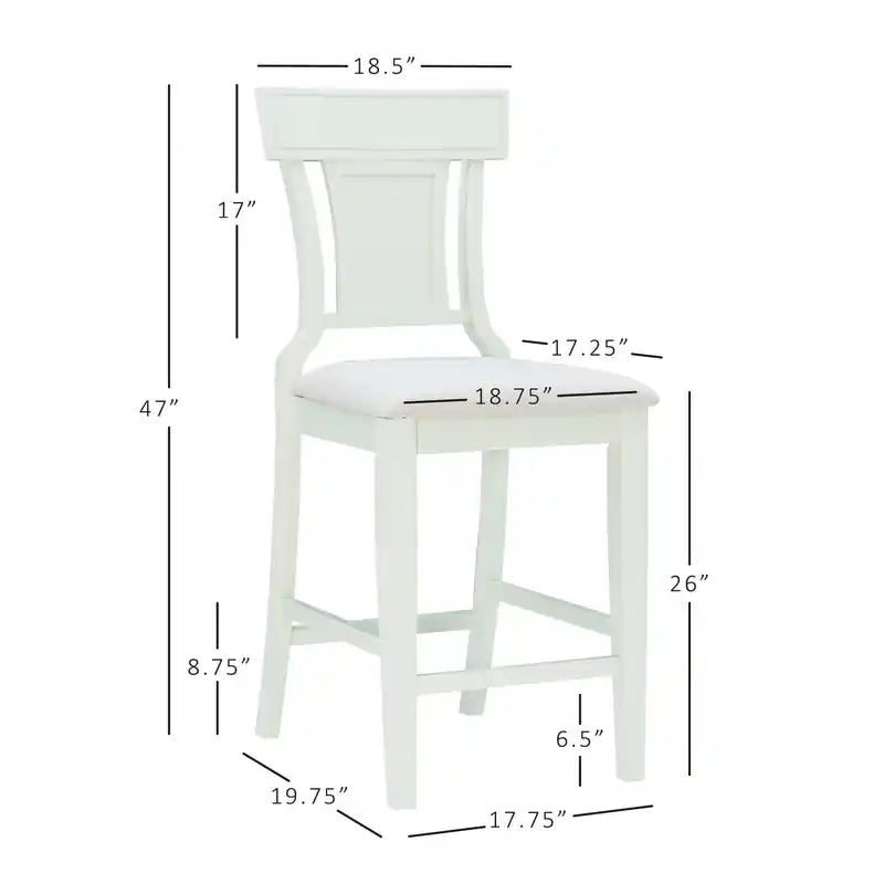 Fabric Counter-Height Stool