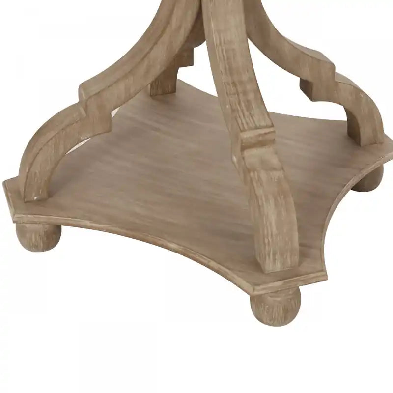 Jason Traditional Square Side Table With Shelf