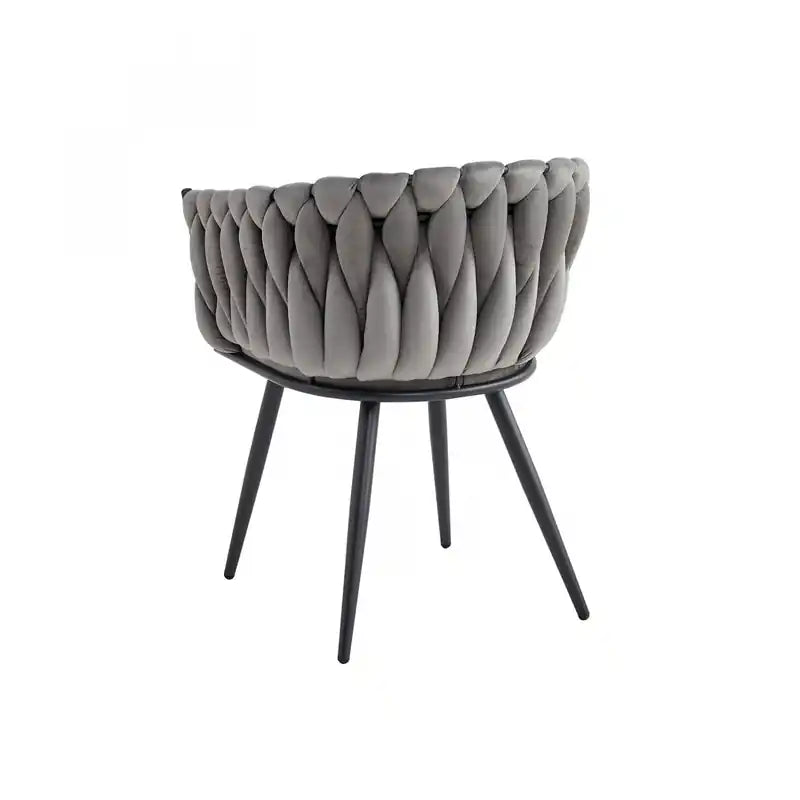 Accent Dining Arm Chair, Dark Grey Velvet ()