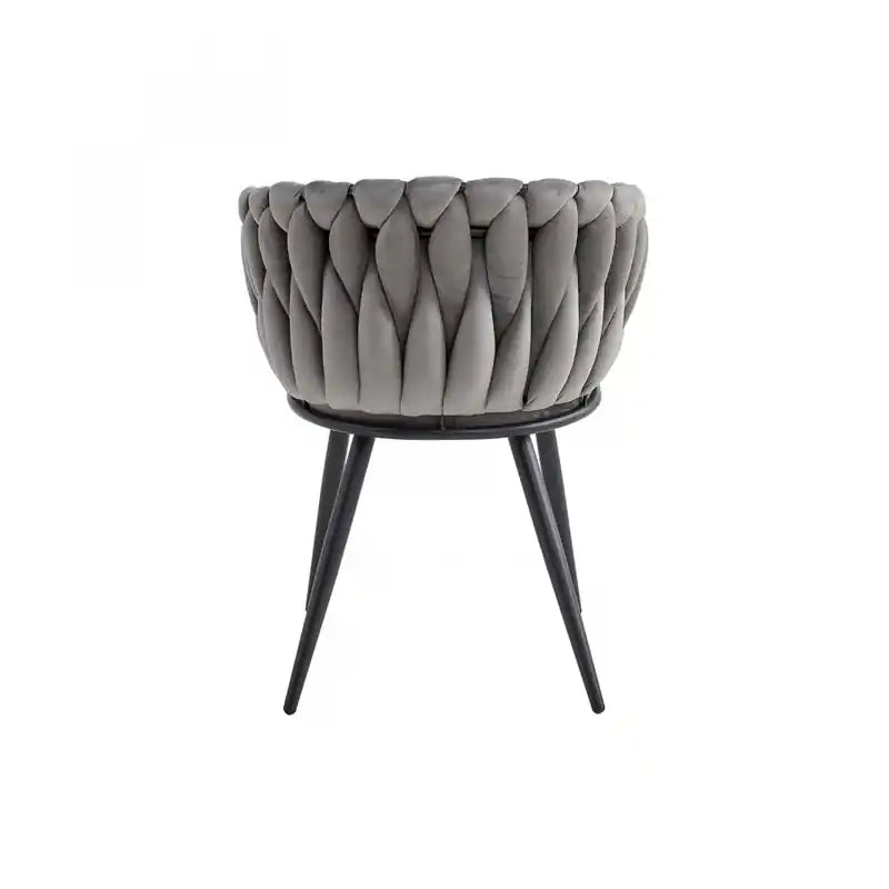 Accent Dining Arm Chair, Dark Grey Velvet ()