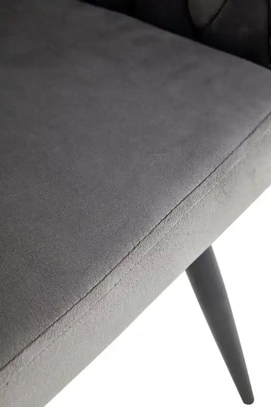 Accent Dining Arm Chair, Dark Grey Velvet ()