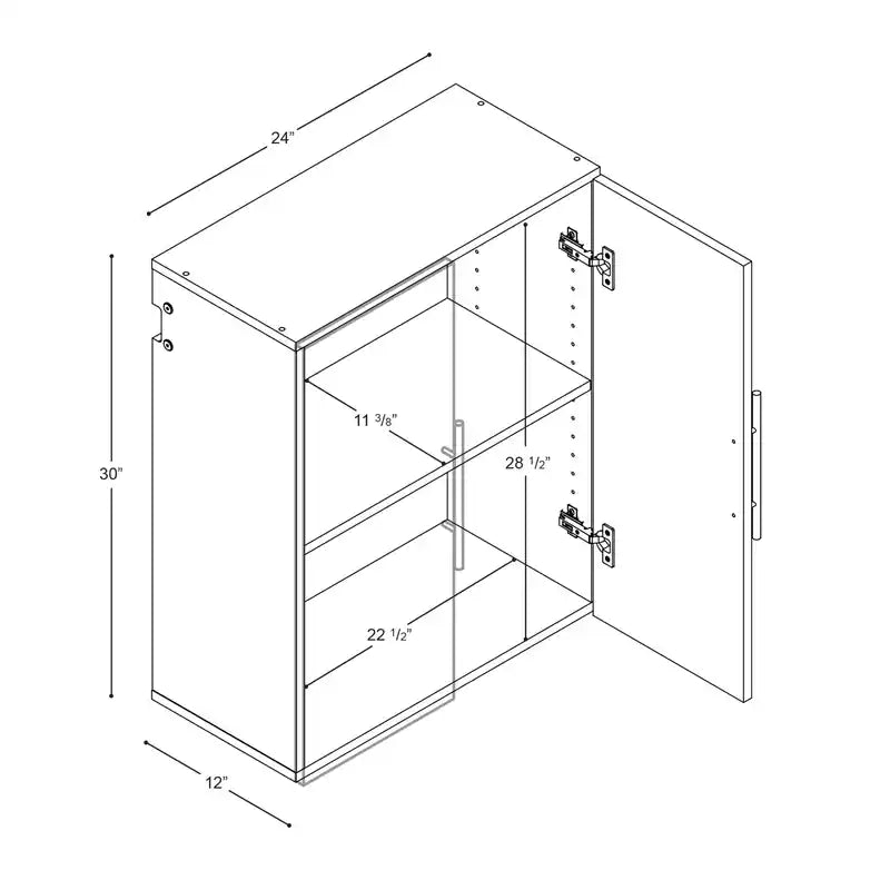 24 Upper Storage Cabinet