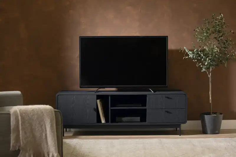 Tv Stand With Door And Drawers - Ash Oak