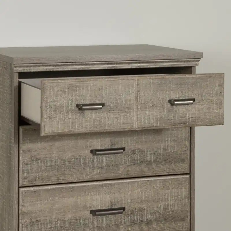 5-drawer Chest - Weathered Oak