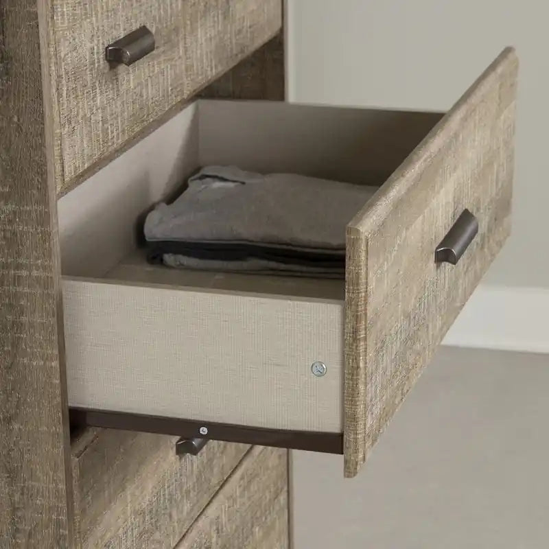 5-drawer Chest - Weathered Oak