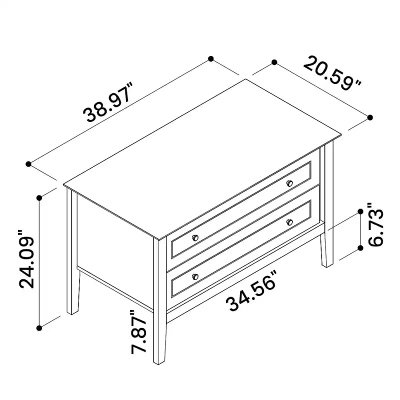 Crown Bachelor Dresser