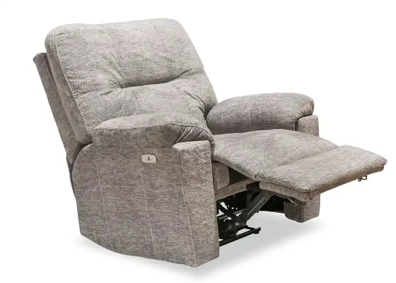 40 Chenille Fabric Power Reclining Chair with USB Port - Dove Grey