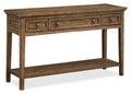 50 Traditional Pine Sofa Table with Storage - Dovetail Grey
