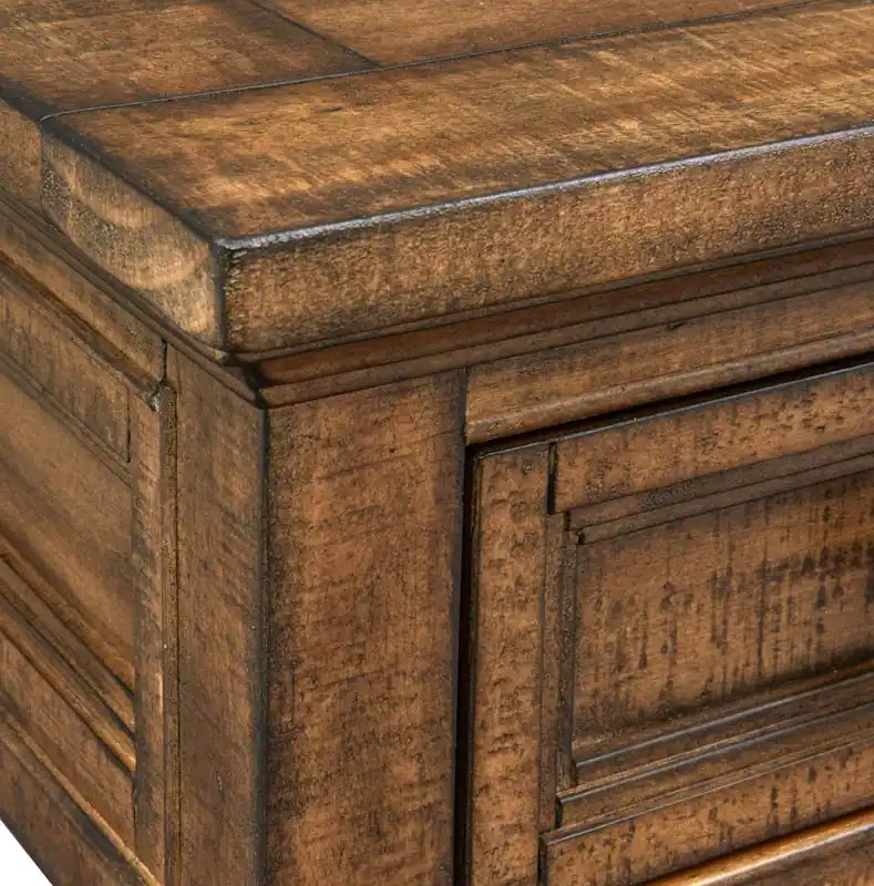 50 Traditional Pine Sofa Table with Storage - Dovetail Grey