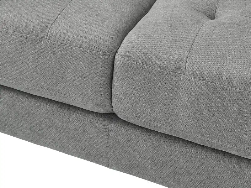 57 Fabric Loveseat with Tufted Seat Cushions and Reversible Back Cushions - Denim Blue