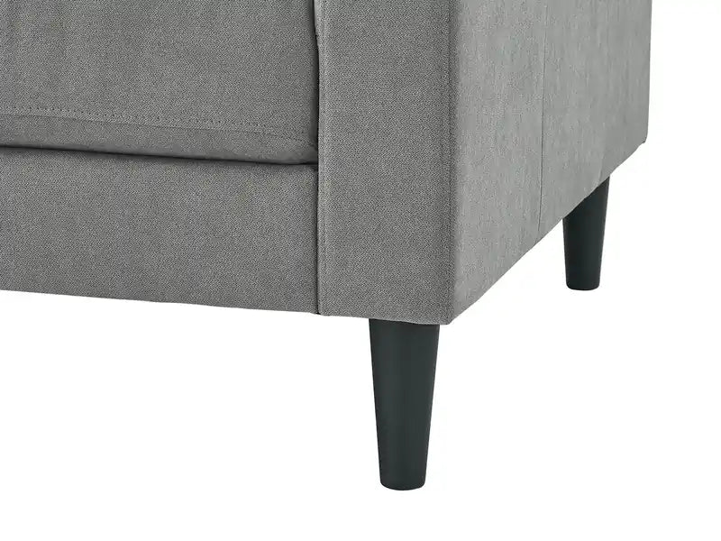57 Fabric Loveseat with Tufted Seat Cushions and Reversible Back Cushions - Denim Blue