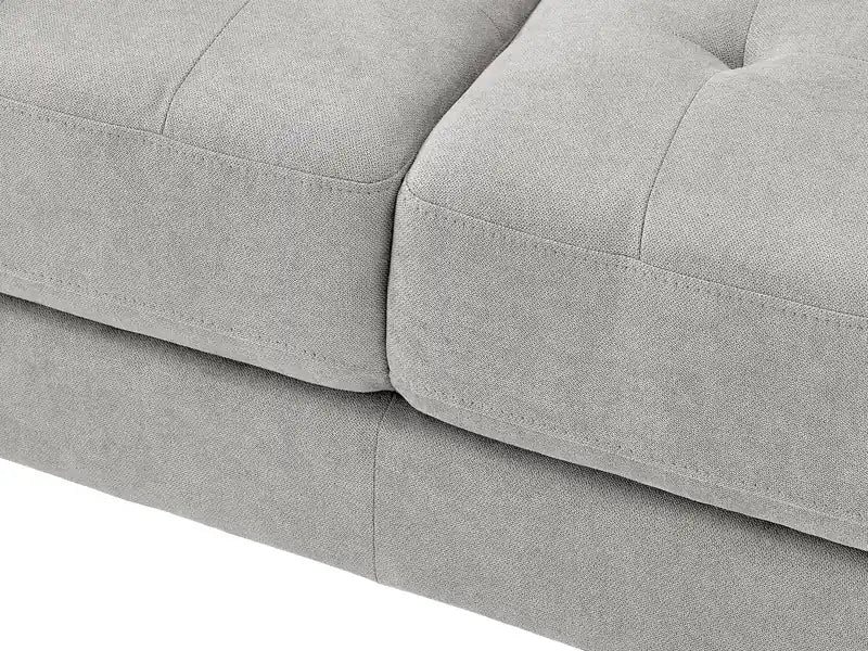 57 Fabric Loveseat with Tufted Seat Cushions and Reversible Back Cushions - Denim Blue