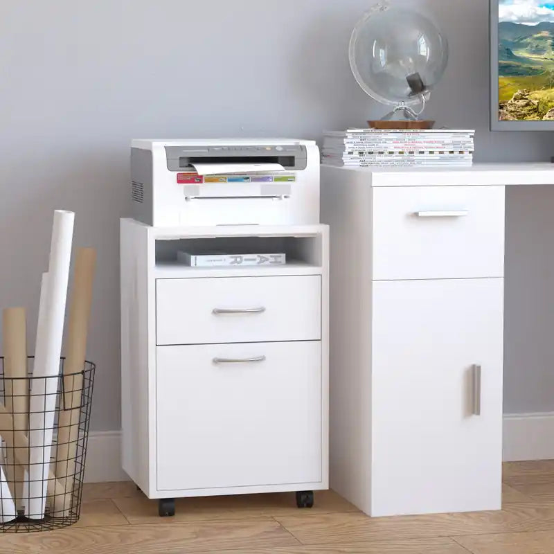 Mobile Filing Cabinet With Drawer