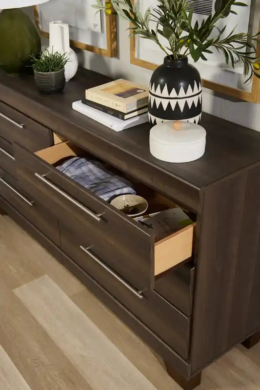 Bedroom 6-Drawer Dresser, 61.3W x 32.8H,