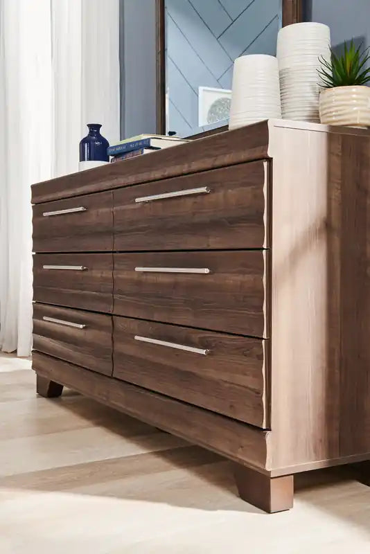Bedroom 6-Drawer Dresser, 61.3W x 32.8H,