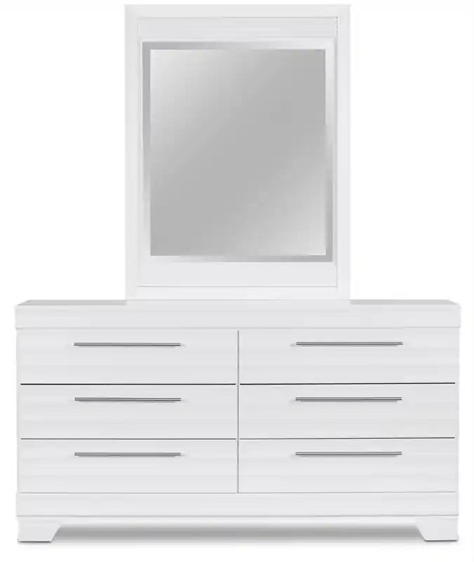 Bedroom 6-Drawer Dresser, 61.3W x 32.8H,