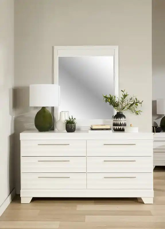 Bedroom 6-Drawer Dresser, 61.3W x 32.8H,