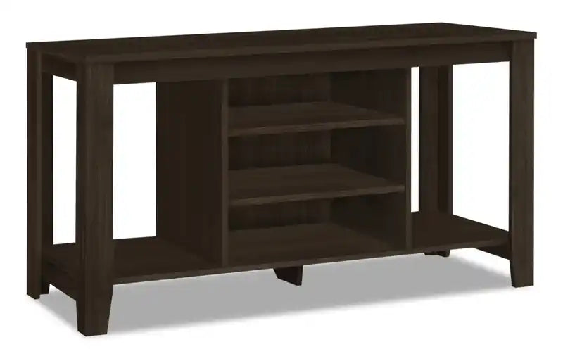 Raya 48 TV Stand with Storage and Cable Management for TVs up to 55- Espresso