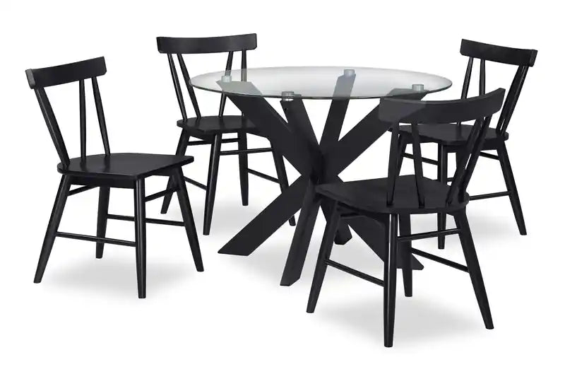Remi Dining Chair with Curved Slat-Back
