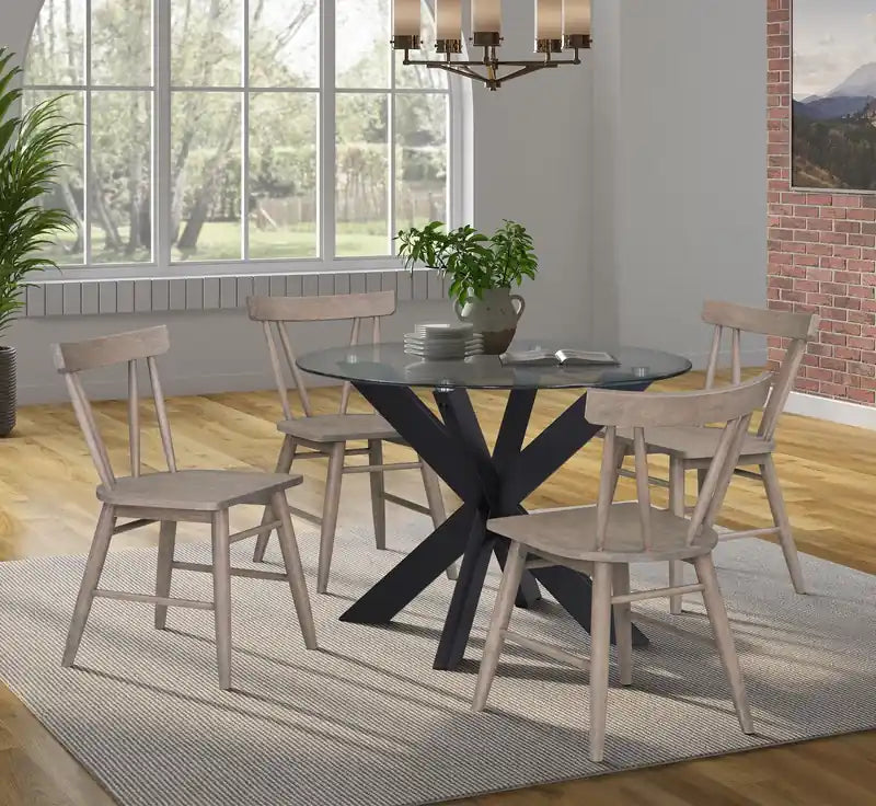 Remi Dining Chair with Curved Slat-Back