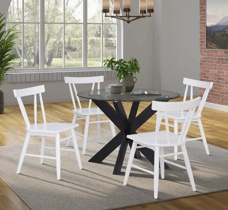 Remi Dining Chair with Curved Slat-Back