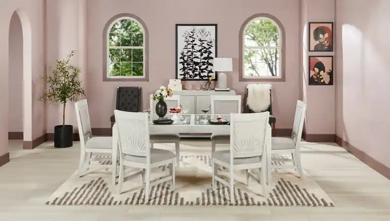 Dining Chair with Polyester Fabric - Sand