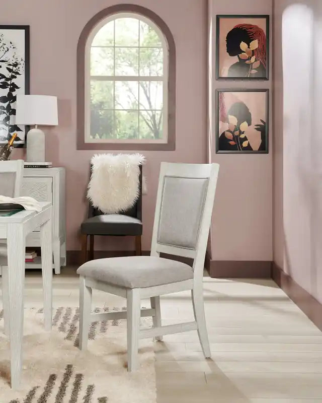 Dining Chair with Polyester Fabric - Sand
